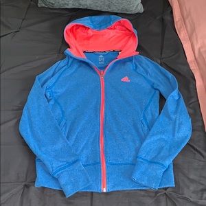 Blue Adidas running jacket